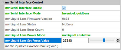 mv Serial Interface Control example