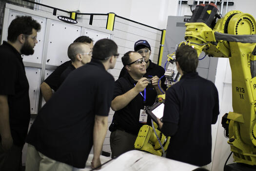 AMT Jason Markesino training FANUC robot