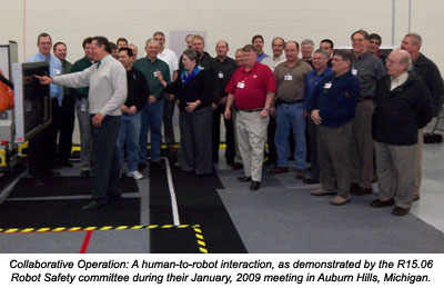 合作经营：人机与机器人互动，如雷克兰山，密歇根州Auburn Hills的2009年1月会议。